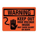 ANSI Keep Out High Voltage May Cause Injury/Death - OR